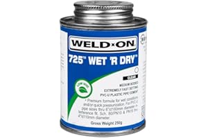 SWIMMING POOL & SPA 250g Weld On Wet & Dry 725 Swimming Pool Pvc-U Plastic Pipe Cement