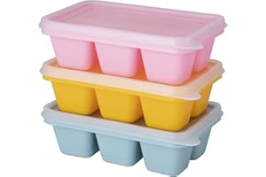 Theuwnee®3 pezzi Mini Vassoio per Cubetti di Ghiaccio, Stampi per Ghiaccio in Silicone, perfetti per bevande, congelatore, cocktail di whisky per alimenti per bambini, certificato LFGB, senza BPA