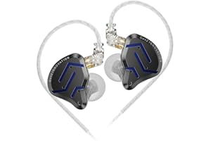 Yinyoo KZ ZSN Pro 2 monitores intraurales, Auriculares con Cable KZ con Controladores híbridos 1ba 1dd, Auriculares intrauditivos de Alta fidelidad para músicos con Cable sin enredos para Juegos
