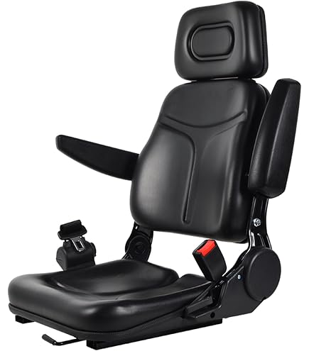 Sedile Universale Per Carrello Elevatore - In Polietilene E Schiuma, 45x41 Cm, Per Trattori, Muletti, Camion
