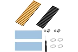 REQAG 2 sztuki radiatorów M.2 NVMe PS5, M.2 SSD, radiator ze zintegrowanym Heatpipe, radiator M.2 z podkładką przewodzącą ciepło M.2 do M.2 PCIe NVMe SSD lub M.2 SATA SSD, PC i PS5