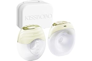 KISSBOBO sacaleches electricos,ligero delgado,con lo esencial para la lactancia materna, ideal para mamás, regalo ideal para amigos y parejas, set de regalo(Amarillo 2 piezas)