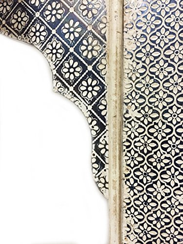 Landhaus Spiegel White Wash Tasnim – 60cm – - 3