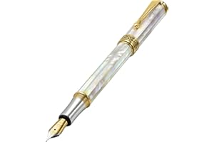 Wieczne pióro Xezo Maestro, cienki wkład. Biała perła pochodzenia oceanicznego z pozłacaniem 18-karatowym i czystym platynowym wykończeniem. Ręcznie wykonane, edycja limitowana, z numeracją seryjną