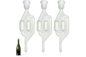 eModwey Tubo di Fermentazione con Válvula di Fermentazione, Bubbler per Birra e Vino, Airlock per Fermentazione di Crauti e Succo di Frutta, Accessorio Essenziale per Homebrewing