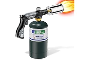Sondiko Powerful Blow Torch L8010, Sous Vide Propane Torch, Campfire Starter, Adjustable Flame Thrower Fire Gun for Searing Steak, BBQ and Charcoal Start(Propane Tank Not Included)