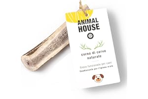Animal House - Bois de cerf sectionnés pour Chiens - À mâcher 100% Naturel - Renforce l'hygiène bucco-Dentaire - Résistant et Durable - Disponible dans Toutes Les Tailles (XS)