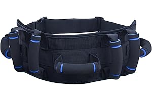 GLCFOUND Ceinture De Sécurité Pour Personnes Âgées Ceinture De Transfert Avec 7 Poignées Ceinture De Levage Réglable Pour Personnes Âgées Transfert De La Chaise Au Lit Ceintures De Marche