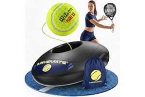 MOVEMATE Dispositivo de Entrenamiento de Pádel/Tenis con Pelota Wilson® | Innovador Equipamiento Deportivo para Exteriores, en el Parque, en el jardín | con Bolsa de Transporte y vídeos de Ejercicios