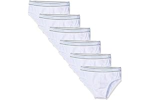 NAVIGARE UNDERWEAR BOY Confezione da 6 Slip Bambino E Ragazzo in Cotone BIELASTICO con Elastico Esterno Stampato - Colore Bianco E Colorati in Cotton Stretch Jersey. Articolo Scatolato singolarmente