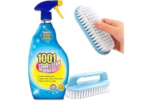 APHY ENTERPRISES 1001 Carpet Cleaner Spray 500ml + Brush – Pet Stain & Odor Eliminator for Rugs, Car Seats, Fabric & Furniture – Carpet Stain Spray – Tough on Pet Messes, Safe for Fabric