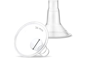 Maymom MyFit scudi piccoli; compatibile con pompe pettorali Medela PersonalFit, Freestyle, Harmony, Maxi, connettore flessibile Freestyle Flex; collegamento a connettore Maymom largo/stretto, 2 pezzi