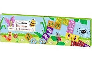 Moses. Krabbelkäfer Domino, Domino-Spiel für Kinder ab 3 Jahren, 28 Bunte Dominosteine mit Tiermotiven, Lernspiel zur Förderung von Konzentration & Motorik