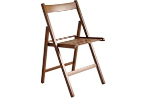 Valdomo Milleusi Sedia Pieghevole, Noce, 43x6.5x87 cm