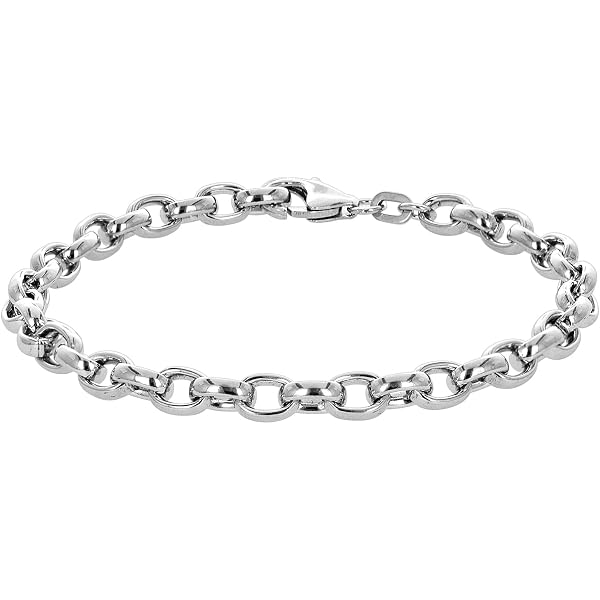 NKlaus Armband 925 Sterling Silber, 19 Cm S-Panzerkette Diamantiert - Herrenarmband In Eleganter Kettenoptik