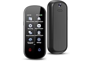 Adelagnes Z2 Instant Language Translator Device,Two-Way Smart Voice and Photo Pocket Translator Real Time,137 Languages Supported,Online/Offline Instant Voice Translator for Business,Learning & Travel