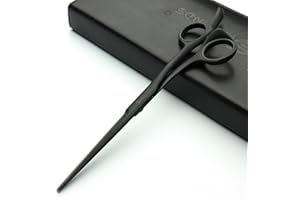 AXEMOORE Sharonds 6Inch Parrucchiere Forbici Hairstyle Studio Salon Forbici High-End Parrucchiere Styling Forbici Made Slim Design (6 pollici piatto-A)