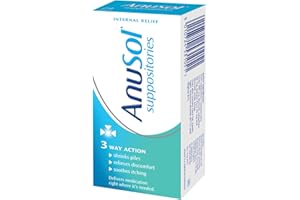 Anusol Suppositories – For Haemorrhoids & Related Conditions – Proven Formula Shrinks Piles, Relieves Discomfort & Soothes Itching – 24-Pack