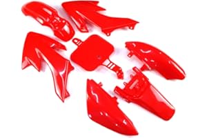 XLJOY Red Fairing Plastic Fender Kit for SDG SSR Piranha Chinese CRF50 XR50 50cc 70cc 90cc 110cc 125cc 140cc 150cc 160cc Dirt Pit Bike