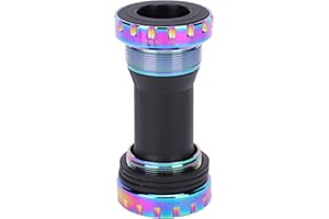 Demeras Bicycle Bottom Bracket Metal One‑Piece Hollow Thread Type Bottom Bracket for Frame Five-Way 68-73mm(2.7-2.9in)