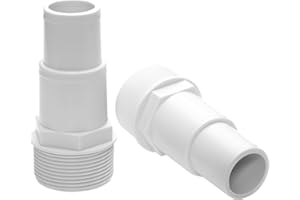 mediPOOL - Manguera 32/38 con 1 1/2 "rosca macho - 2 piezas - Bomba conexión de la manguera manguera 32/38 mm