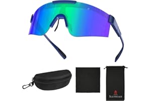 Ambienden Lunettes De Soleil De Velo Pour Hommes Et Femmes - Lunette Vitesse PolariséEs Avec Protection UV400 Et Coupe-Vent - Lunette De Soleil Ski LéGèRes Pour Le Cyclisme, La RandonnéE Et La PêChe