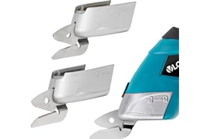 VLOXO Cuchilla de Repuesto para Tijeras Eléctricas, Cuchilla Multiusos para el Hogar, Reemplazo para Tijeras Eléctricas Costura VLOXO O y D Tipo, 2 Cuchillas