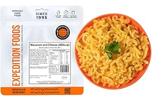 EXPEDITION FOODS EXPEDITIONFOODS.COM EXPEDITION FOODS Macaroni and Cheese (Single Serving / 450KCAL) | Freeze-Dried Camping & Hiking Food