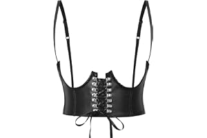 Waspie Corsetto In Vera Pelle Con Doppie Ossa Per Allacciatura - 8