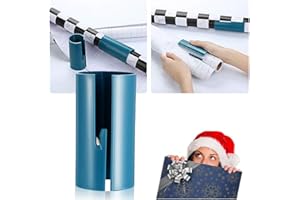 LEEWENYAN Papier Cadeau Coupeur, Rouleau Papier Trimmer Cutter Coulissant DIY Cutter à la Main Outils de Coupe de Papiers Accessoire Cadeau de Noël Halloween
