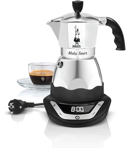 De'Longhi EMK6 Espresso Moka Kanne – Für 3 Oder 6 Tassen, Edelstahl, Mit Warmhaltefunktion