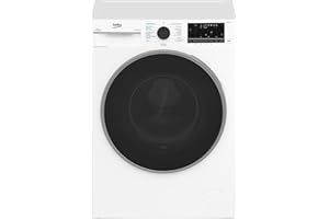 Beko B3DFT510447W bPRO 500 freistehender Waschtrockner, 10 kg Waschen, 6 kg Trocknen, allergikergeeignet, Touch-Display mit Startzeitvorwahl 0-24 h, Bluetooth, Dampffunktion, Nachlegefunktion, Weiß