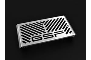 IBEX Compatible with: Suzuki GSF 600 Bandit Year of Manufacture 1995-04 / GSF 650 Bandit Year of Manufacture 2005-06 Radiator Cover Water Cooler Radiator Grille Radiator Guard Radiator Cover Logo Silver