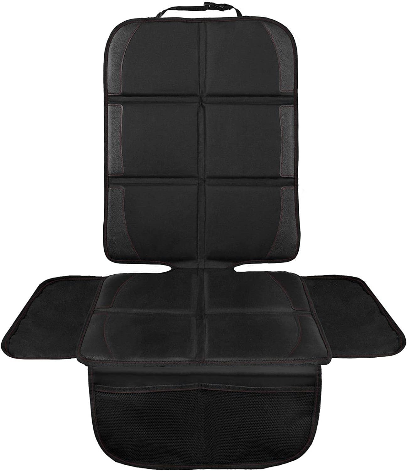 NWOUIIAY Protector de Asiento para Coche Impermeable Antideslizante con Bolsillos para los Asientos de Coche de Bebé Fácil de Limpiar y Arreglar Negro