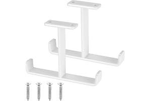 SIGULIKEJI 2 Stk Deckenhaken Garagenhaken Schwerlasthaken, Doppelt Garage Decken Aufbewahrunghaken für Deckenhalterung, Leiterhaken, Wandhaken, Fahrrad Wandhalterung für Autoreifen fahrräder Werkzeugen