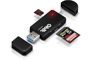 Gibot Lettore di Schede,3.0 USB Adattatore Micro SD di Tipo C Lettore SD Card per SDXC,MMC,Micro SD,Micro SDHC per Android,Macbook e PC Portatili