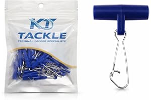 KT Tackle Sea Fishing Running Ledger Booms – Through-Line Sliding Rig Components – 25pcs Resealable Pack – Two Sizes Avaliable – Saltwater Fishing for Cod, Pollock & Ling