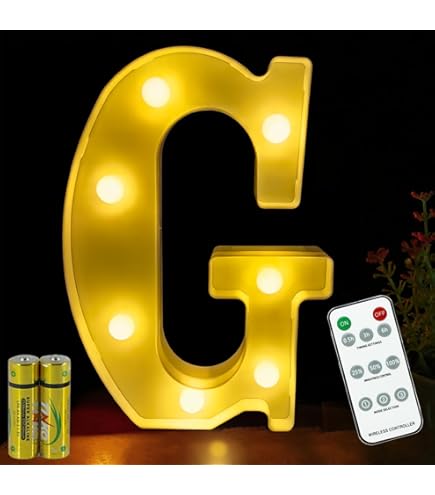 Lettera F In Legno Illuminabile - Decorazione LED Per Camera O Salotto - Foto 13