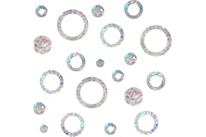 EONBES 42 Suncatcher-Aufkleber, Fensteraufkleber für Vogelschläge, Vogel-Anti-Kollisions-Fensteraufkleber, Regenbogen-Vogelschutz, reflektierende Fensteraufkleber