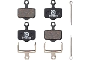 Dymoece 2 Sets Bicycle Disc Brake Pads for Avid Elixir 1 3 5 7 9 R ER CR Mag Sram XX X7 X9 XXWC DB1 DB3 DB5(Resin,Semi-Metallic,Sintered Metal)