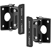TaoAcc Universal Speaker Wall Mount Bracket Tilting Swivel Speaker Stand for Wall Mounting for Speakers up to 20 kg, Black