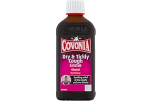Covonia Dry & Tickly Cough Linctus,Soothes And Provides Relief From Dry Coughs And Sore Throats,Non Drowsy,Cough Syrup,Suitable For Vegetarians,Cold And Flu Relief, 180ml (Always read Label First)