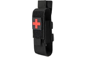 YONCONO Soporte táctico para torniquete, estuche portátil para equipo de primeros auxilios TQ militar y bolsa de tijeras médicas para trauma