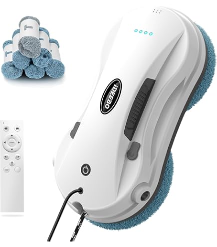 Luernas Robot Laveur De Vitres 5600 Pa Forte Aspiration, Télécommande Luernas Robot Laveur De Vitres 5600 Pa Forte Aspiration, Télécommande