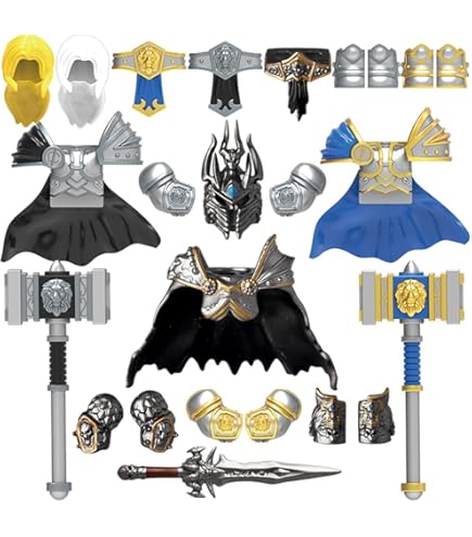 PizazzToy Militär Waffen Set - 20 Stück Mittelalter Ritter & SWAT Waffen Für Figuren