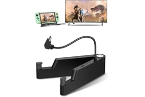 LTSKY Switch Docking Station, Aluminiumlegierung Switch Docking geeignet für Nintendo Switch/Switch OLED mit Schutzhülle, Switch TV Dock mit 4K HDMI-Anschluss, rutschfest und stabil