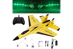 Tencipeda New Remote Control Wireless Airplane Toy, SU-35 rc Jet with USB Charger, Airplane Model Fighter rc Aircraft Toy (Yellow)