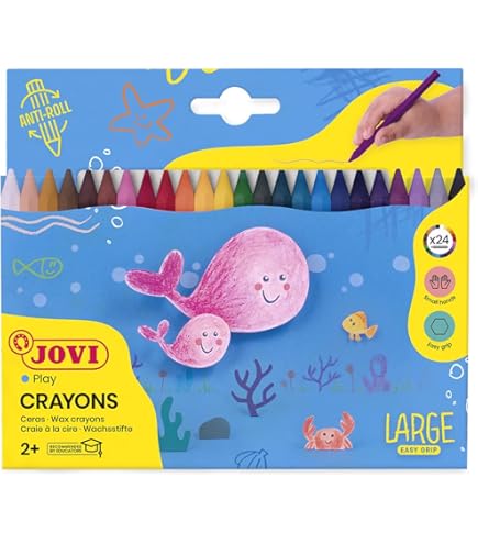 Cere Colorate Manley | 24 Pezzi | Per Artisti E Scuola | Colori Brillanti E Morbidi - Foto 2