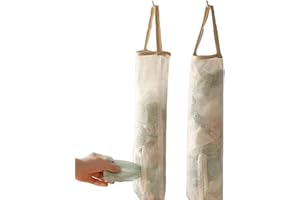 HFYMXNB 2 Soportes de Bolsas de Plástico, Cuelga Bolsas de Plástico,Cuelga Bolsas de Red,Cuelga Bolsas de Cocina,Delicadas Flores Tridimensionales Organiza la Cocina