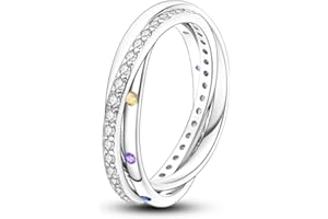 NARMO 925 anillos de plata de ley para mujeres anillo de la estrella de la luna anillo de ojo malvado anillo de Zirconia cúbde color anillos de declaración apilables para mujeres tamaño 12-19.5